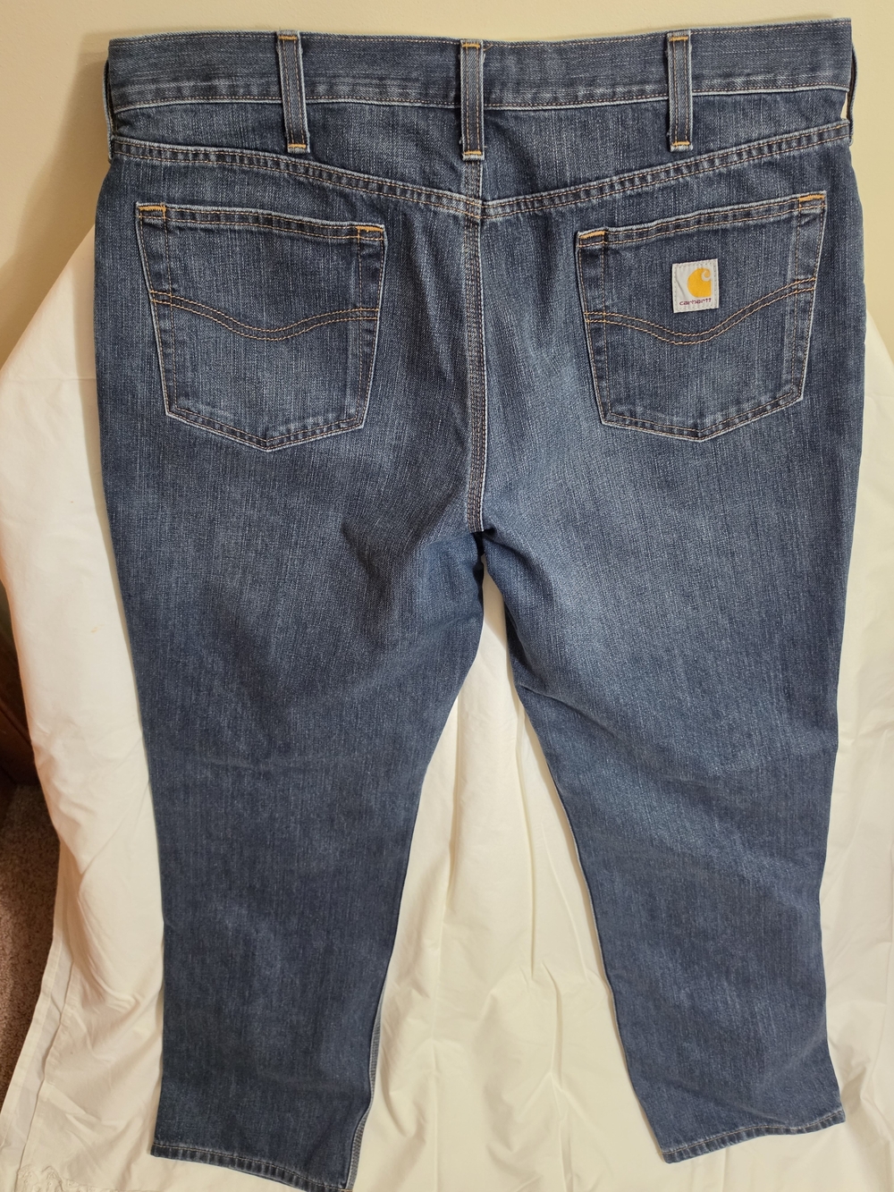 Carhartt Men's 38x32 Jeans in Medium Blue Denim